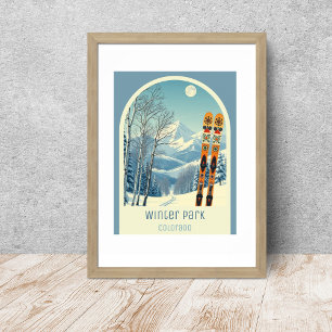 Winterpark Colorado Skigebiet Poster
