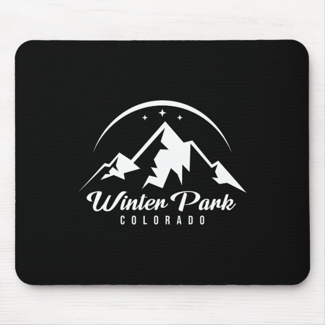 Winterpark Colorado Skigebiet Snowboardin Mousepad (Vorne)