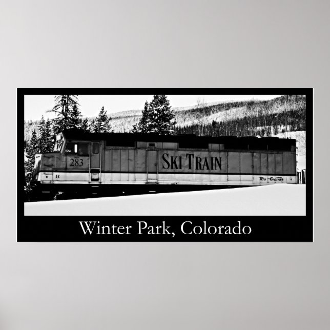 Winterpark Skibahn Poster (Vorne)