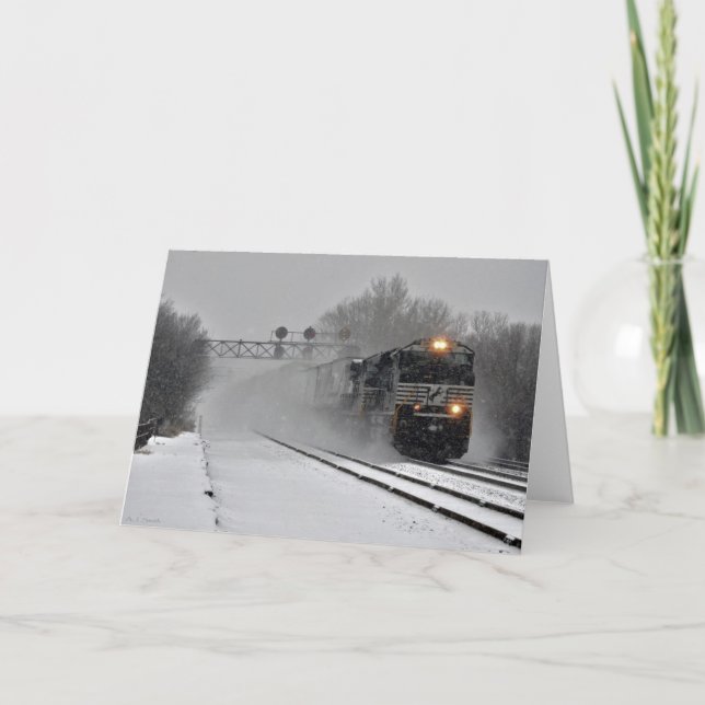 Winterpass Feiertagskarte (Vorderseite)