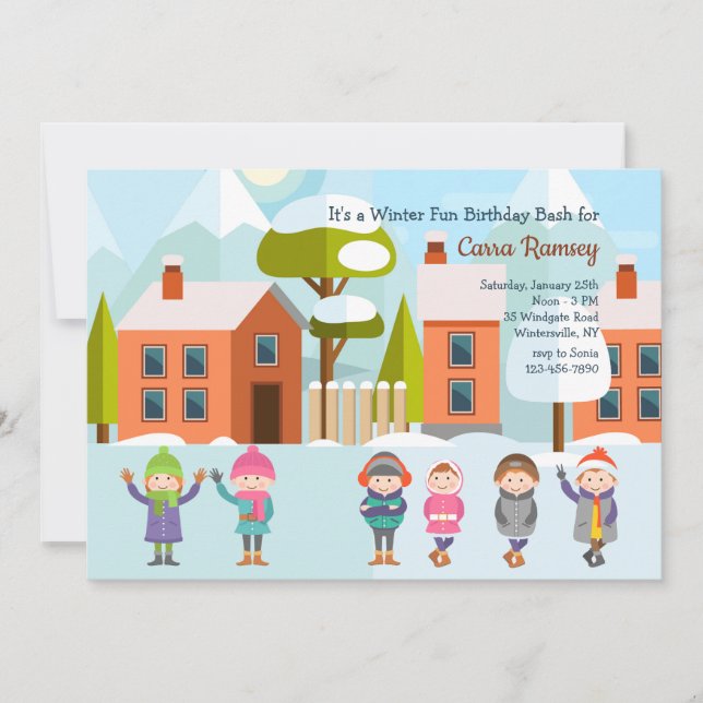 Winterpause Einladung (Vorderseite)