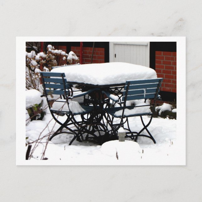 Winterpause Postkarte (Vorderseite)