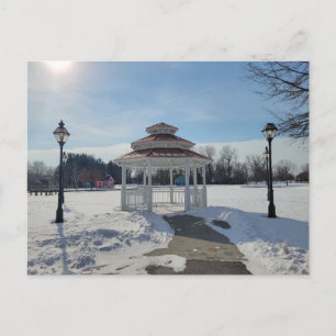 Winterpavillon Taylor Michigan Postkarte