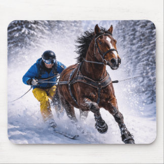 Winterpferd-Mauspad Mousepad