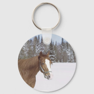 Winterpferd Schlüsselanhänger