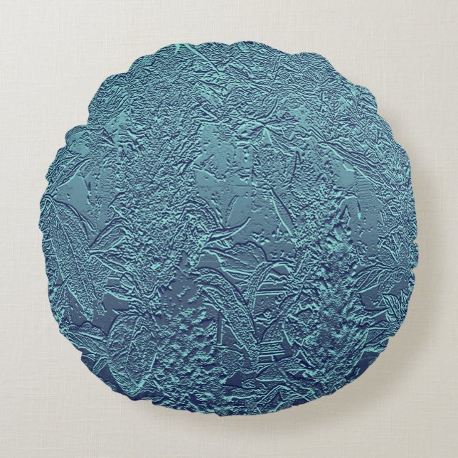 Winterpflanzen...... Rundes Kissen (Vorderseite)