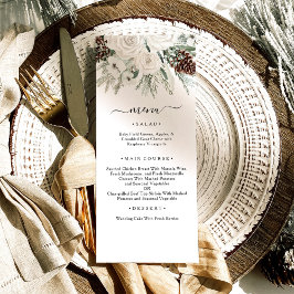 Winterpine-Hochzeit Menükarte