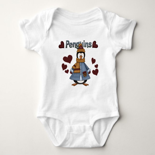 Winterpinguin-Hemden und -Geschenke Baby Strampler (Vorderseite)