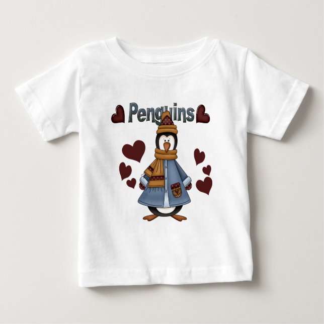 Winterpinguin-Hemden und -Geschenke Baby T-shirt (Vorderseite)