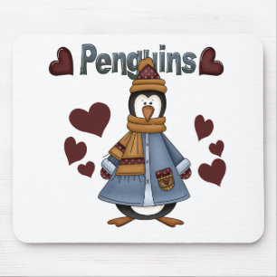 Winterpinguin-Hemden und -Geschenke Mousepad