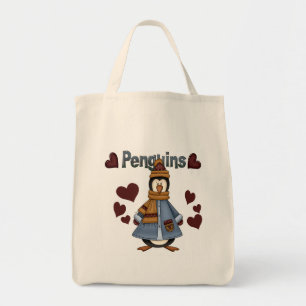 Winterpinguin-Hemden und -Geschenke Tragetasche