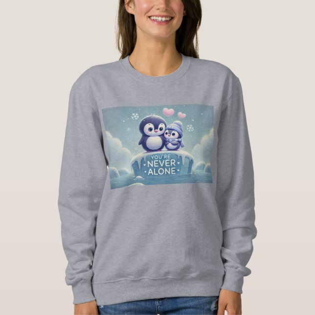 Winterpinguin-Liebe Sweatshirt (Vorderseite)