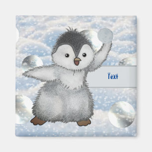 Winterpinguin magnet