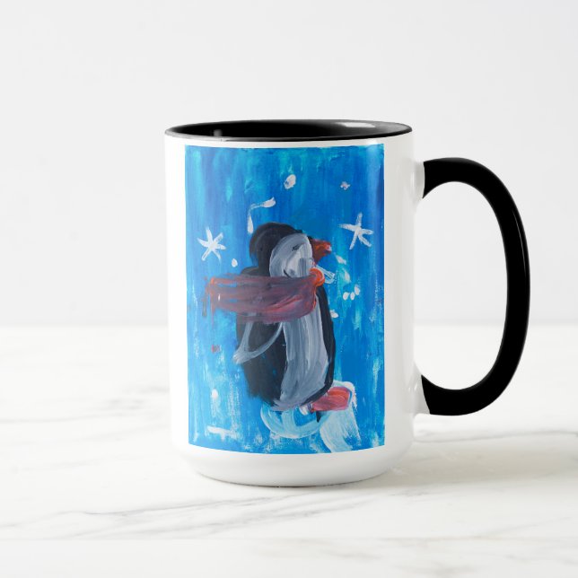 Winterpinguin Tasse (Rechts)