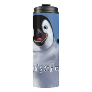 Winterpinguin Thermosbecher