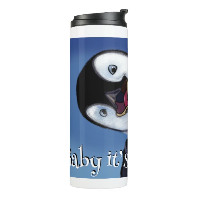 Winterpinguin Thermosbecher (Nach links gedreht)