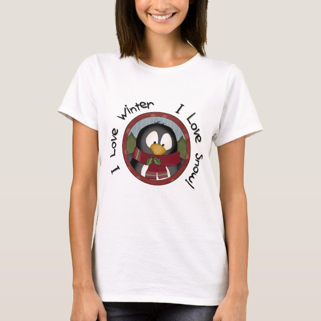 Winterpinguin - Urlaubstage - Hemden und Geschenke T-Shirt (Vorderseite)