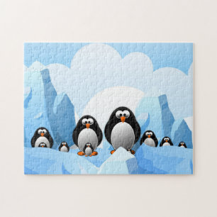 Winterpinguine Puzzle