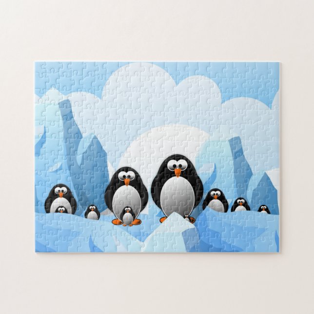 Winterpinguine Puzzle (Horizontal)