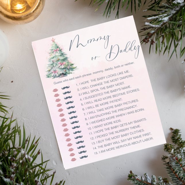 Winterpink-Mama oder Papa-Baby-Duschgame (Von Creator hochgeladen)