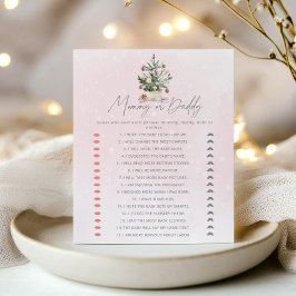 Winterpink-Mama oder Papa-Baby-Duschgame