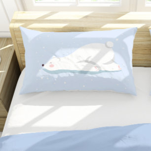 Winterpolarbär Kinderzimmer Schlafzimmerdekor Kissenbezug