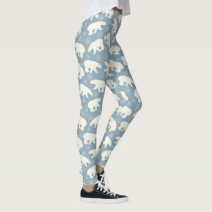 Winterpolarbären nahtloses Muster + Ihre Ideen Leggings