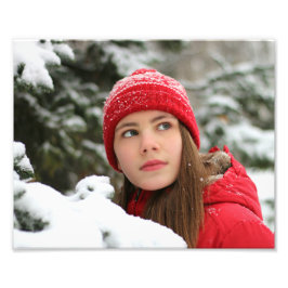 Winterportrait Individualisieren von Vorlagen einf Fotodruck