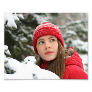 Winterportrait Individualisieren von Vorlagen einf Fotodruck