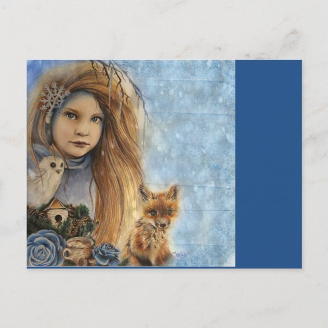 Winterpostkarte Postkarte (Vorderseite)