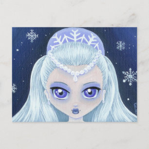 Winterprincess Portrait Postkarte