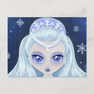 Winterprincess Portrait Postkarte