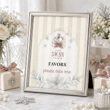 Winterprinzessin A Little Swan Baby Shower Favor