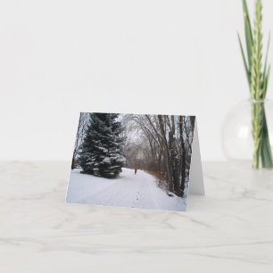 Winterradkarte Feiertagskarte