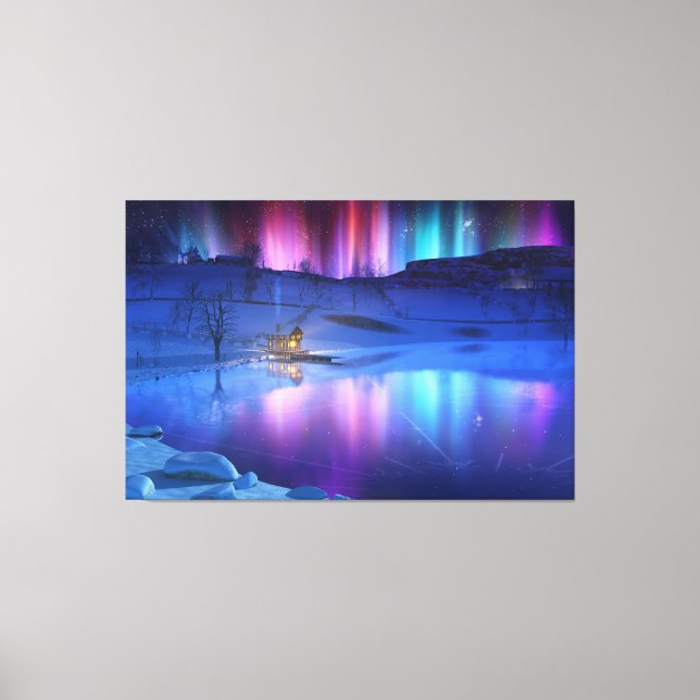 Winterrainbow Canvas Print Leinwanddruck (Vorderseite)