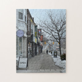 Winterrätsel in der Bloor Street West, Toronto Puzzle