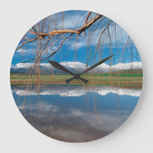 Winterreflektionen. Ceres, Bezirk Boland Große Wanduhr
