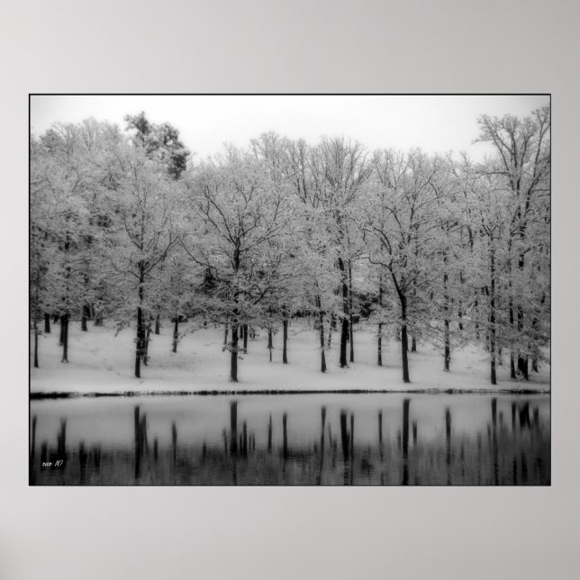 Winterreflektionen Poster (Vorne)