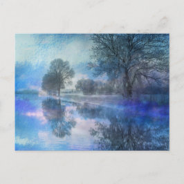 Winterreflexion - Urlaubspostkarte Postkarte