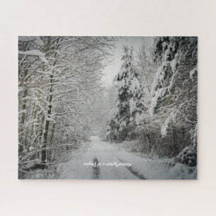 Winterreise durch das Wald Puzzle