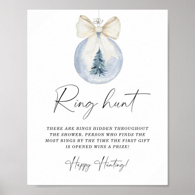 Winterring-Jagd Brautparty-Poster Poster (Vorne)