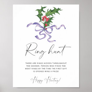 Winterring-Jagd Brautparty-Poster Poster