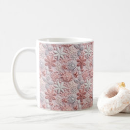 Winterrosa Silberschneeflocken Kaffeetasse