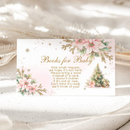 Winterrosa Weihnachtsbaumbücher für die Kinderkart Begleitkarte