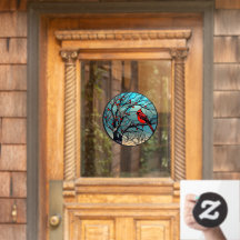 Winterroter Kardinal Perlfarbene Imitate Bleiglas