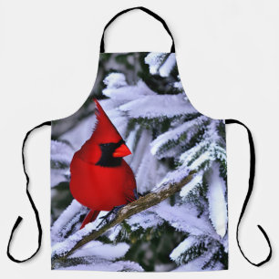 Winterroter Kardinal Schürze