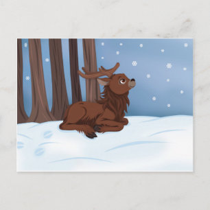 Winterrutscher Postkarte