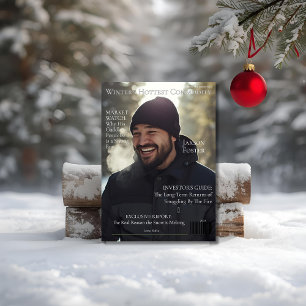 Winters begehrteste Handelsware Zeitschriftencove Feiertagskarte