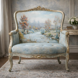 Winter's Dawn - Pastellfarbener Herbst-Fluss Decou Seidenpapier