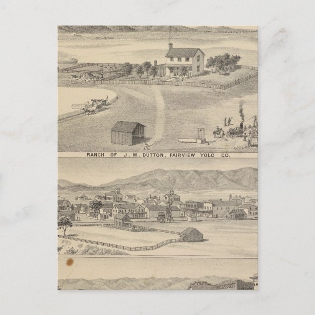 Winters Dutton Ranch Postkarte (Vorderseite)